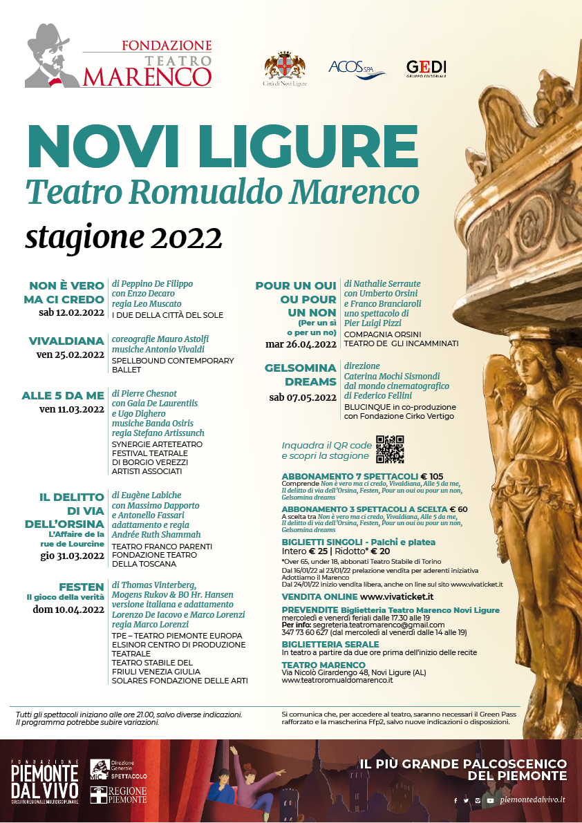 Al via la stagione del Teatro Marenco