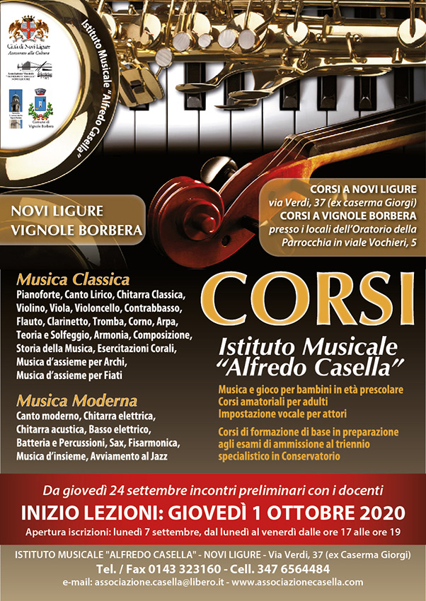 Corsi Istituto Musicale Alfredo Casella