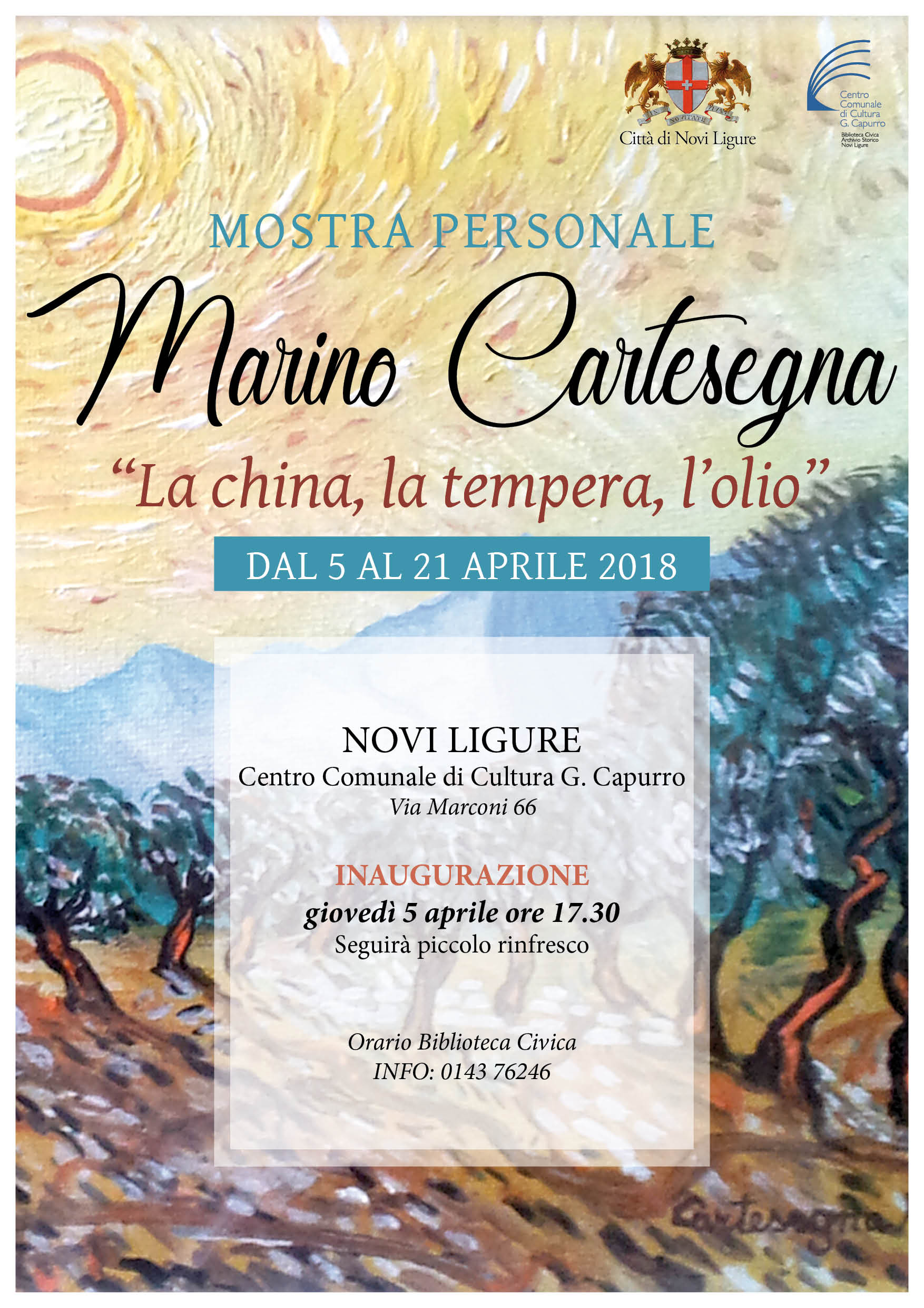 Mostra personale Marino Cartesegna